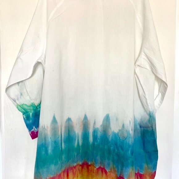 🔥 Free Speech Flame Dyed Long Blouse – Beach to Street Style 🔥 - Picture 4 of 8
